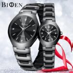 Biden Brand Top Jam Tangan Couple Fashion Bisnis Tali Stainless Steel