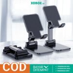 Dudukan HP Handphone Tablet Folding Desktop Phone Stand Smartphone Holder Stand HP di Meja Tatakan Ponsel AH009