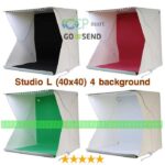 Mini Photo Studio Box Size L Portable Lampu LED Kotak Foto Produk