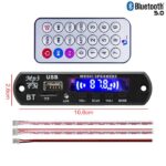 MP3 Modul USB 12V Bluetooth Splash Screen TF USB Aux Radio FM u2013 VTF-108BT V8.6