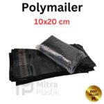 Plastik Polymailer 10×20 cm Isi 100 Pcs u2013 Hitam Semi Glossy, Aman & Praktis untuk Packing Online Shop