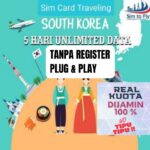 Simcard 7 Hari South Korea Unlimited Data (Simcard Korea Selatan)