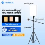 INBEX IP80 Lampu LED 80W Profesional untuk Konten Kreator & Perekaman Video