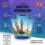 eSIM UK u2013 Internet Data Kuota untuk Inggris Raya (Inggris, Skotlandia, Wales, Irlandia Utara)