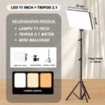 Lampu Ring LED 11inch Profesional untuk Konten Kreator dan Live Streaming