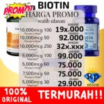 Biotin Premium USA 5000-10000 mcg: Dukung Kesehatan Rambut & Kuku Terbaik!