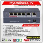 DS-3E0106P-E/M 4+2 PoE Switch: Dukungan Kuat untuk Sistem CCTV Anda