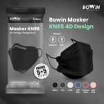 Bowin Masker KN95 4D Design: Perlindungan 95% BFE & PFE dengan Sertifikasi Medis