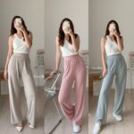 Davelline Celana Kulot Knit Berkualitas: Kinan Knit Pants Premium, Lembut, dan Panjang