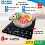 Denpoo Kompor Listrik Induksi Push Button Lowwatt DIC 200-1000