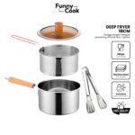 Funnycook Panci Penggorengan Deep Fryer Stainless Steel 18cm