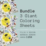 Giant Coloring Sheet Bundle: 3 Lembar Mewarnai Raksasa untuk Eksplorasi Tanpa Batas