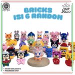 Jakmal Isi 6pcs DIY Nano Block Karakter Kartun Bricks Mainan Puzzle Edukasi Anak