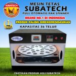 Mesin Tetas Telur Full Otomatis Penetas Rak Spinner 36 Subatech