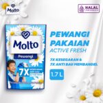 Molto Pewangi Pakaian Active Fresh 7x Kesegaran & Anti Bau 1.7 L