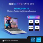 MSI Modern 14: Laptop Ringkas dengan Performa Intel Gen Terbaru