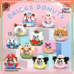 Jm New Model Donut Bricks Mainan Balok Susun Kartun / Mini Bricks Mainan Edukasi DIY 3D Puzzle