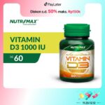 NUTRIMAX VITAMIN D3 1000 IU: Solusi Optimal untuk Kesehatan Tulang, Gigi, dan Imunitas Tubuh