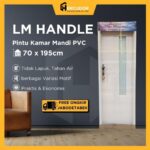 Pintu Kamar Mandi PVC Premium LM Handle 70×195 – Solusi Mewah & Praktis
