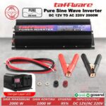 Power Inverter Pure Sine Wave DC 12V ke AC 220V 2000 Watt