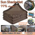 Promo! Jaring Paranet Anti-UV 99% Coklat, Kepadatan Tinggi untuk Perlindungan Maksimal