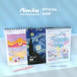 Aimilo Sketch Book Aesthetic Buku Gambar A4 Vertikal Jilid Spiral 45 Lembar/90 Halaman Paper Stationery