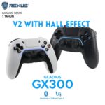 Rexus Gladius Gx300 V2 Hall Effect Dual Mode Gamepad Bluetooth