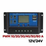 SCC PWM 10A 20A 30A 40A 50A 60A Solar Charge Controller MPPT Powmr PLTS