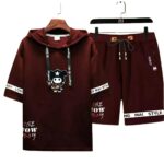 Setelan Oise Celana Pria Fleece dengan Hoodie Sablon Keren