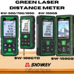 Sndway Meteran Digital Green Laser 50/70/100/150 Meter