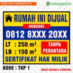 Spanduk Khusus Properti: Jual & Sewa dengan Desain Profesional