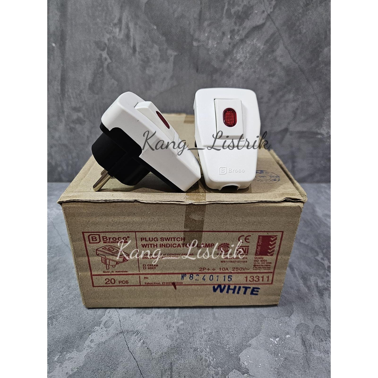 Steker + Saklar Dengan Lampu (on/off) Broco – Kualitas Terjamin, Harga ...