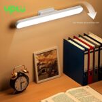 Uplu Lampu Dinding Magnetic LED Touch, Wireless Charging, Hanging, dengan Display Waktu untuk Belajar & Tidur