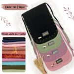 Ameera Cadar Permata: Cadar Dua Layer Ceruty Babydoll Elegan & Nyaman