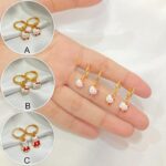 Anting Anak Cat Lapis Emas Aksesoris Perhiasan Imut & Stylish