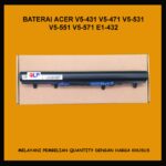 BATERAI ASLI LAPTOP ACER Aspire V5-431, V5-431G, V5-471, V5-471G, E1-432, dan AL12A32