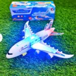 Mainan Pesawat Terbang Airbus dengan Lampu, Musik, dan Fitur Gerak Realistis