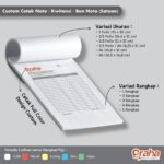 Cetak Nota Custom u2013 Pilihan Warna Kertas untuk Cetakan Elegan & Mudah Dibaca