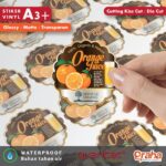 Cetak Stiker Vinyl A3 Tahan Air, Glossy Elegan Atau Doff Mewah, Sudah Termasuk Cutting u2013 Bikin Brand Kamu Makin Profesional!