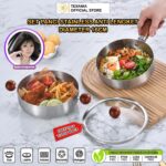 Texania Set Panci dan Saucepan Stainless Steel u2013 Dapur Elegan, Memasak Lebih Mudah!