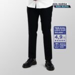 Froyemul Deep Black Trouser | Celana Bahan Pria Formal Slimfit