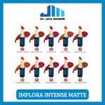 IMPLORA Lipstick Bibir Matte Intense: Warna Pekat Tahan Lama, Bibir Nyaman Seharian