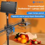 Inbex Video Light With Adjustable 2.1m Tripod Stand Lampu LED 5600K