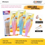 Kuas Lukis Set Premium 6 Ukuran untuk Berbagai Media