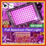Lampu Tanaman Growlight LED Full Spektrum 50W/100W untuk Hasil Panen Optimal