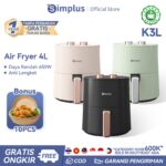 SIMPLUS Air Fryer Low Watt 650W: Penggorengan Sehat Multifungsi Bergaransi