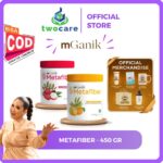 Mganik Metafiber Minuman Fiber untuk Diabetes Rasa Jeruk dan Lychee | 450gr (30 Servings)