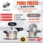 Panci Presto Aluminium 4L High Quality Anti Karat
