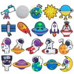 Aksesoris Sepatu Astronot PVC Lucu – Hiasan Clogs & Sandal DIY untuk Anak dan Dewasa