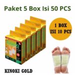 Promo Hemat Masker Kinoki 5box Isi 50 Lembar Detox Kaki Masker Herbal Alami